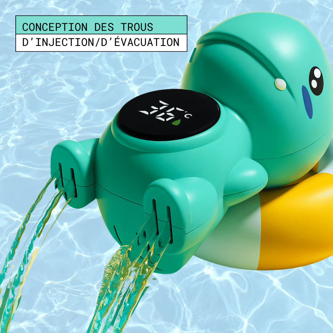 Thermomètre Bain Bébé Digital – Flottant, Étanche, 3 Couleurs d’Alerte, Écran Tactile, BPA Free
