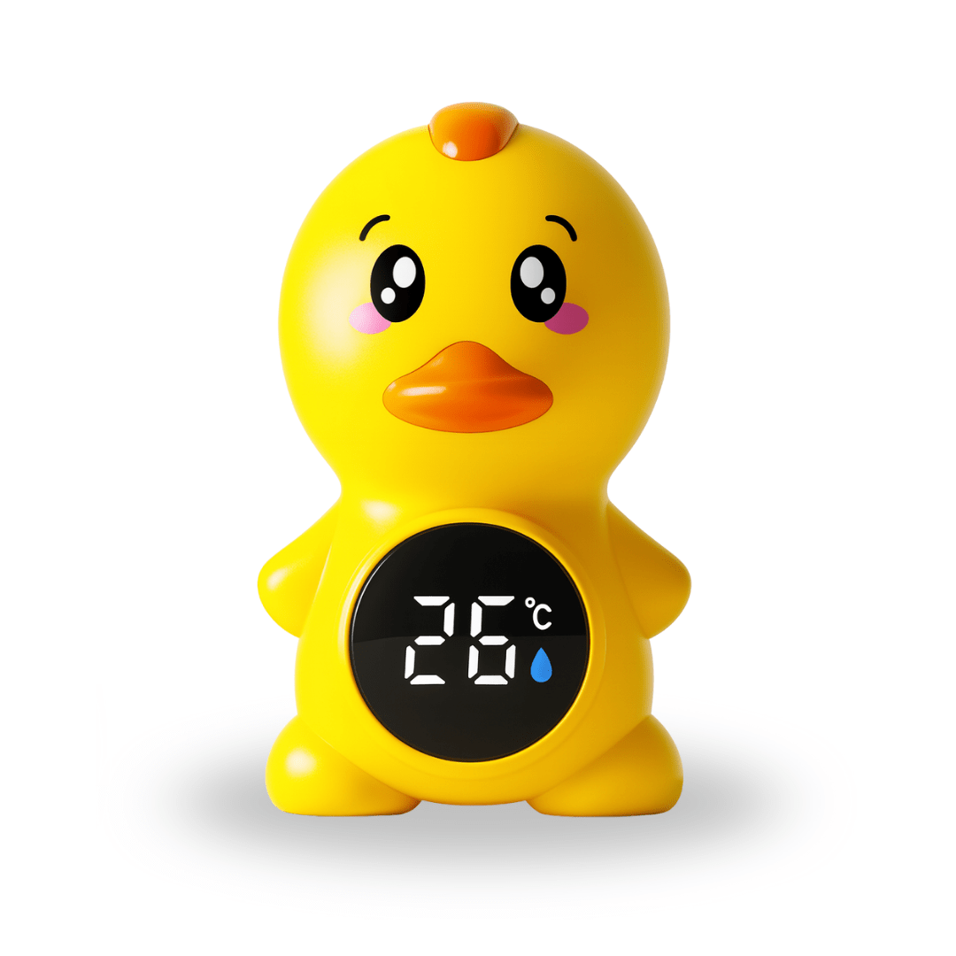 Thermomètre Bain Bébé Digital – Flottant, Étanche, 3 Couleurs d’Alerte, Écran Tactile, BPA Free