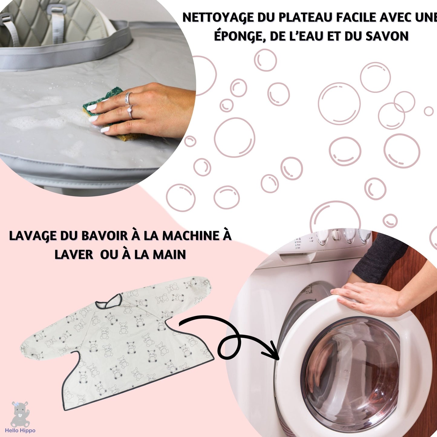 Bavaglini e vaschette impermeabili