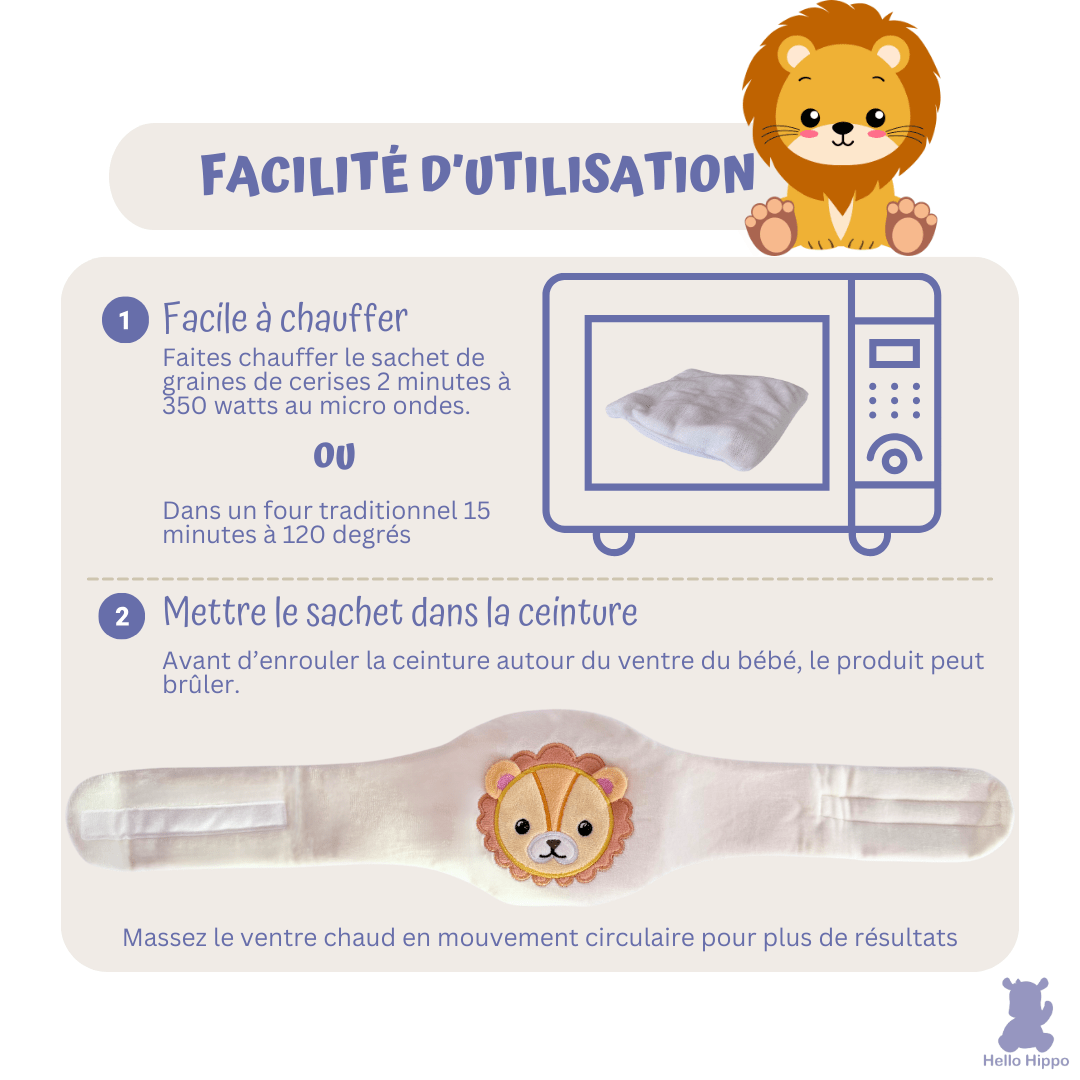 Bouillotte pour bébé facile à chauffer au micro ondes ou four