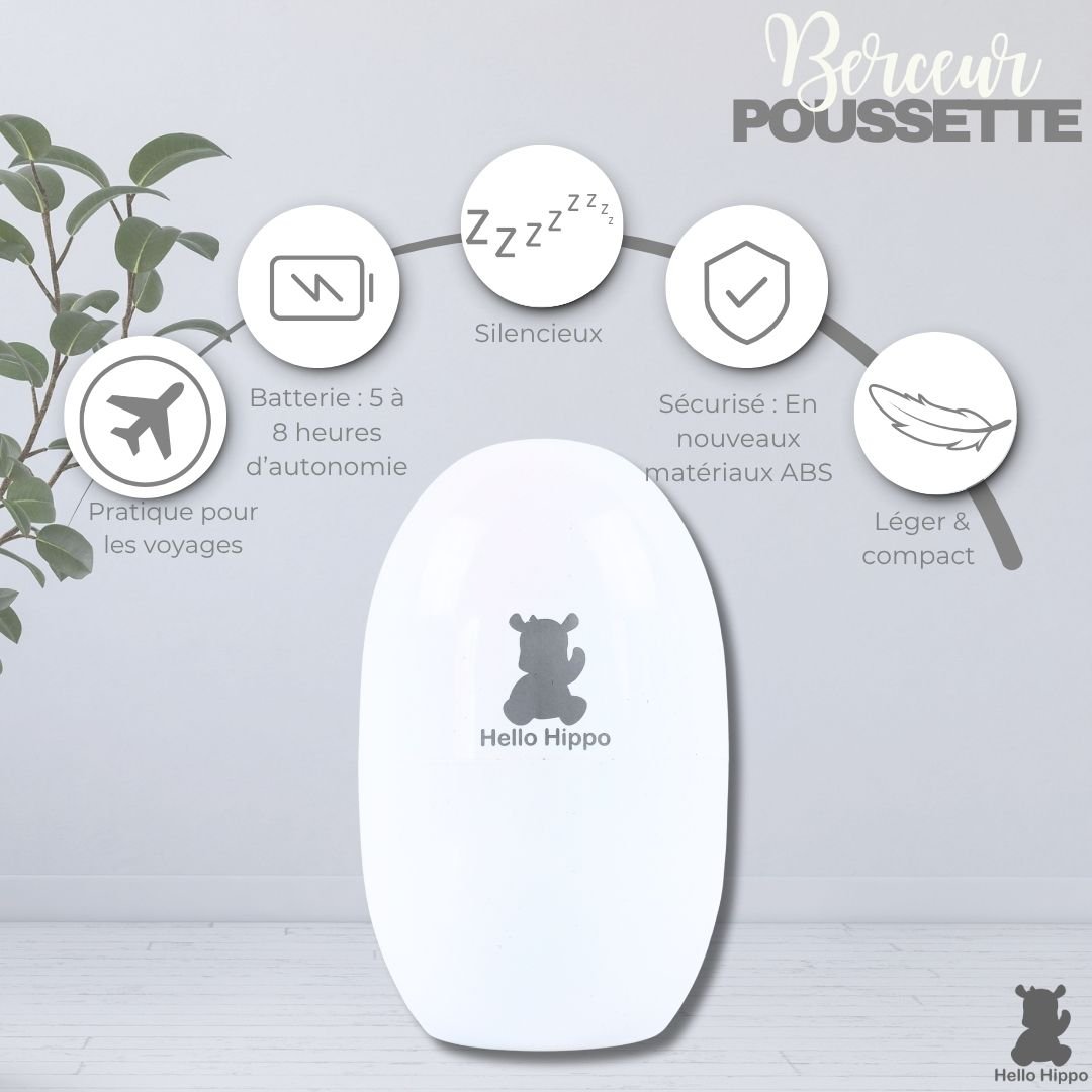 Baby Rocker | Berceur Automatique Silencieux et Compact pour Poussette