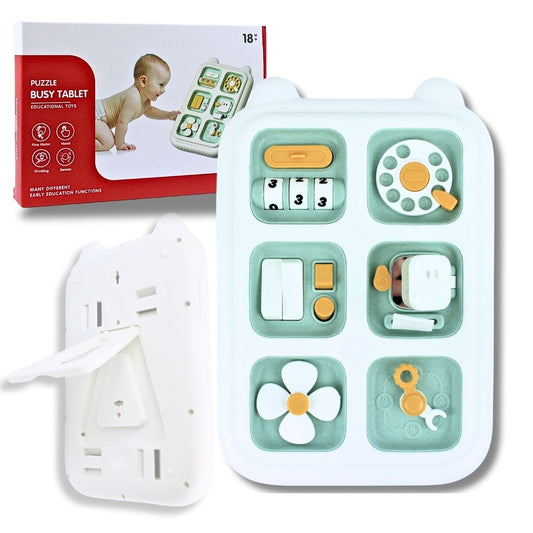Busy Board Montessori – Jouet Éducatif Bébé 1-3 Ans pour Motricité Fine & Éveil Sensoriel