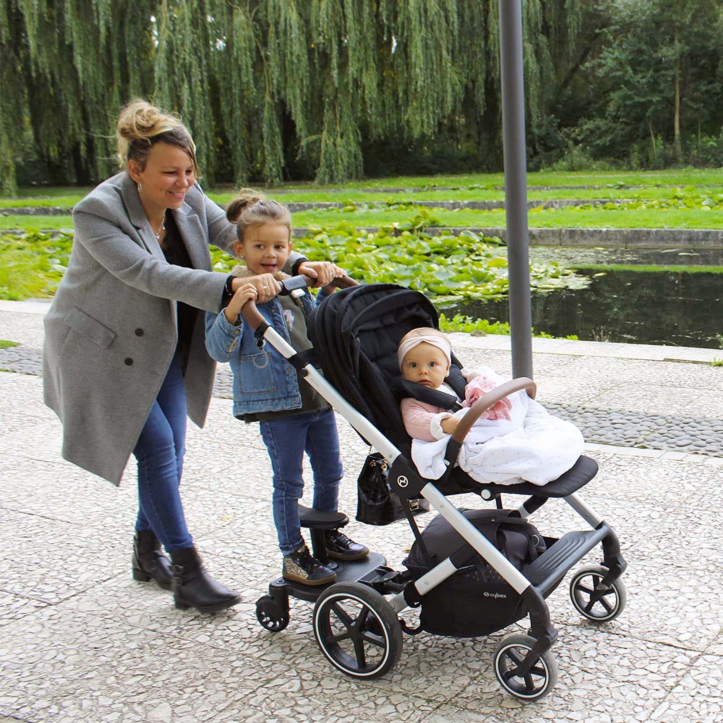 Patinete con asiento para cochecito