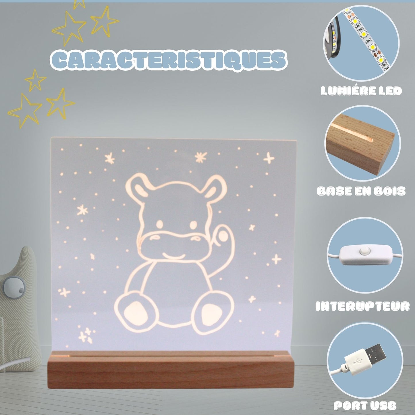 Customisable LED Night Light